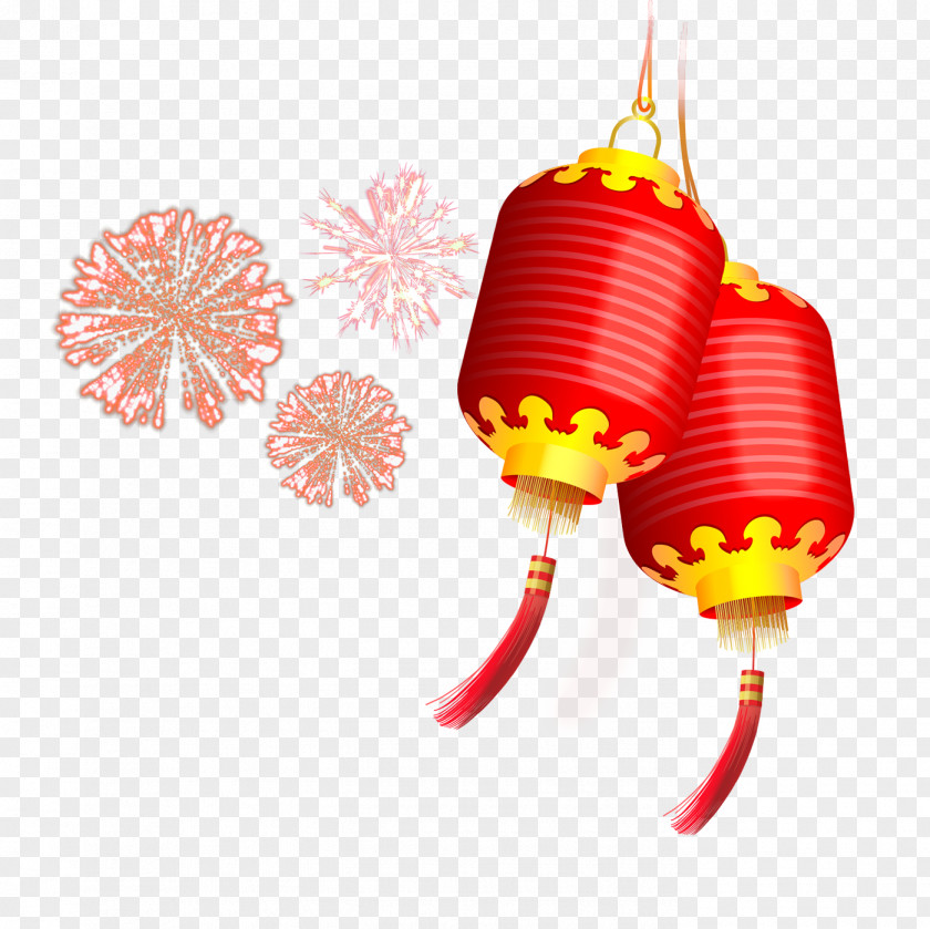 Fireworks Lantern Chinese New Year Festival First Full Moon Years Day PNG