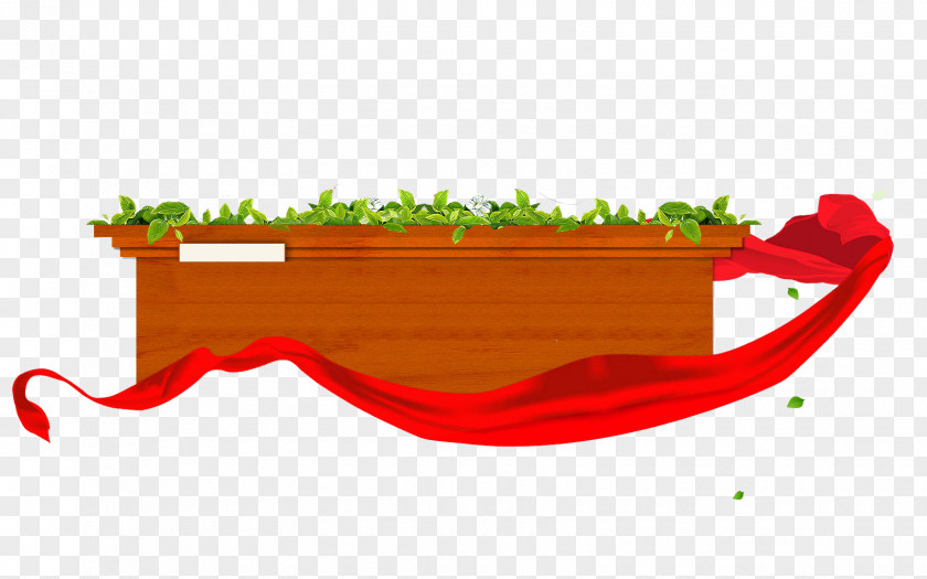Red Ribbon And Grass Table Taobao Clip Art PNG