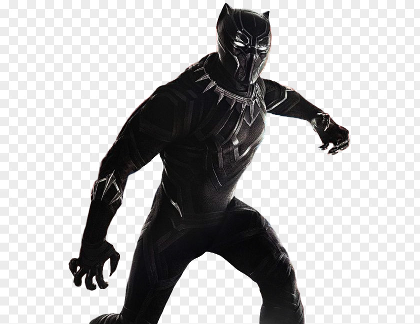 Black Background Panther T'Chaka Wakanda Marvel Studios PNG