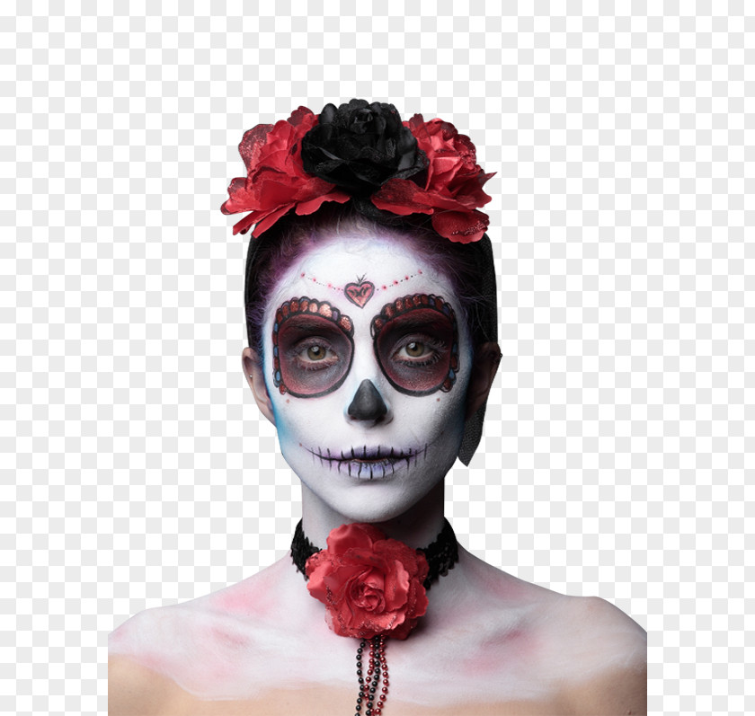 Day Of The Dead Mask La Calavera Catrina Diadem Disguise Headband PNG