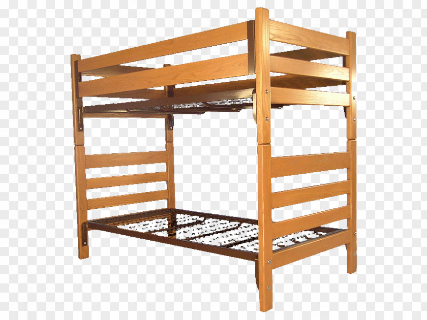 Dormitory Cartoon Bunk Bed Furniture Frame Bedside Tables PNG