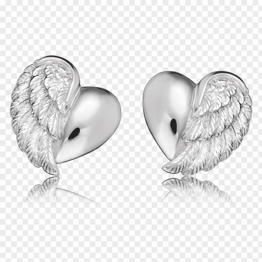 Heart Wing Earring Cubic Zirconia Jewellery Charms & Pendants Sterling Silver PNG