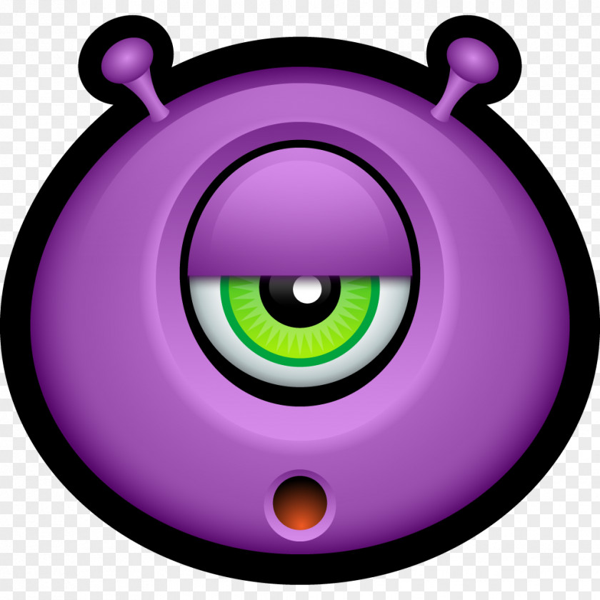 TIRED Alien Emoticon Smiley Clip Art PNG