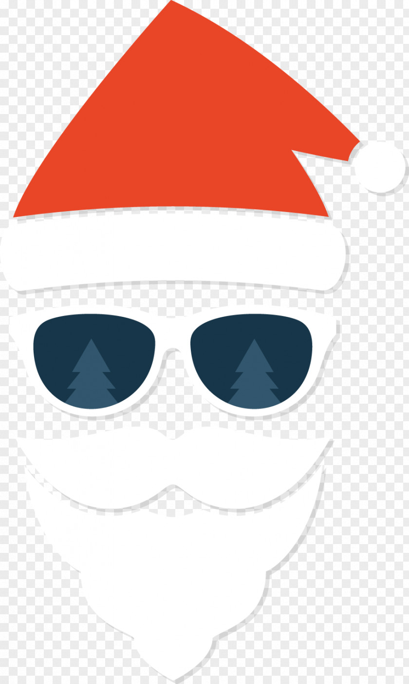 Vector Creative Design Christmas Elderly Avatar Santa Claus Clip Art PNG