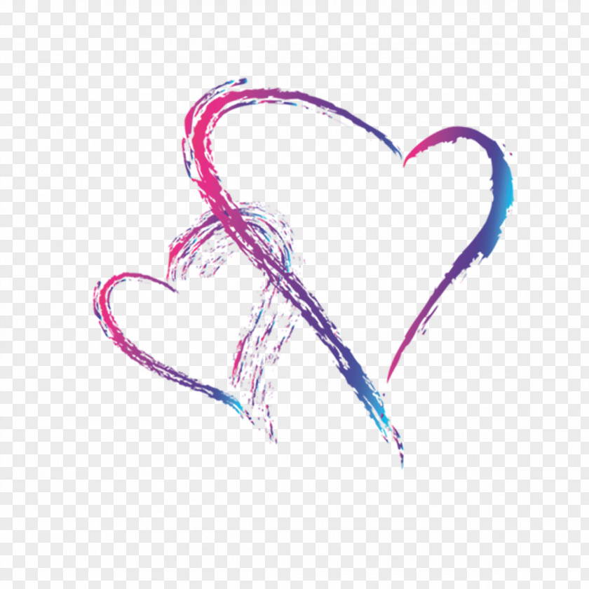 Line Barasuara Pink M Hearts Clip Art PNG
