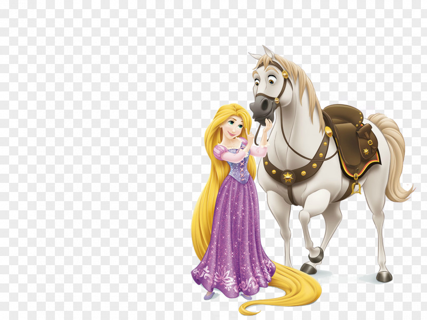Rapunzel With Horse (Maximus) Elsa Ariel Gothel PNG