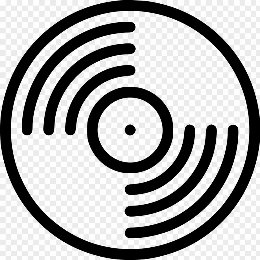 Record Icon Clip Art Phonograph Black And White Image PNG