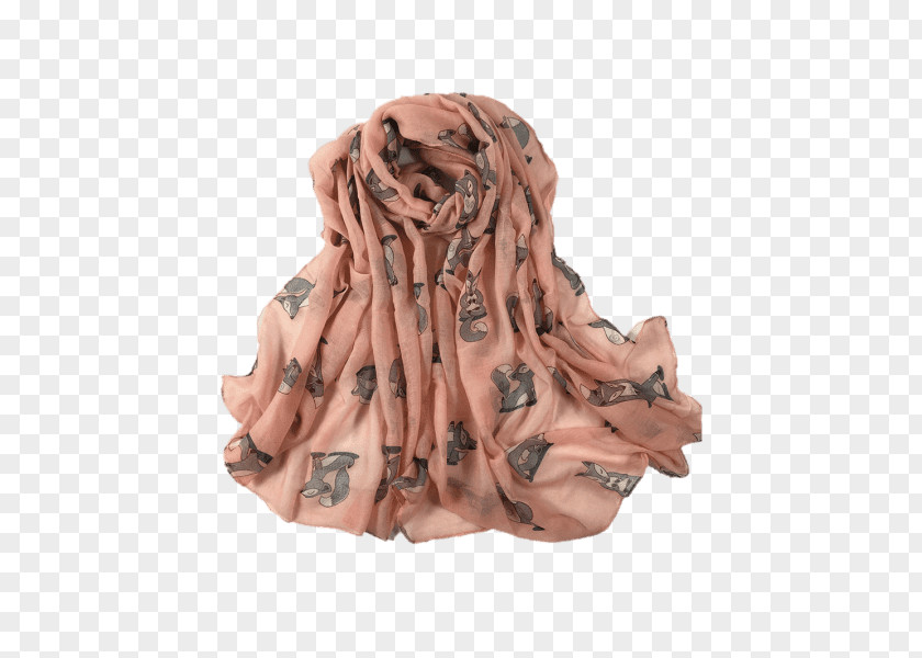 Scarf Neck Peach PNG
