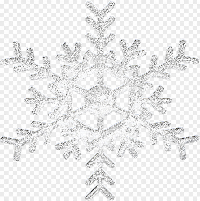 Snowflake Christmas Ornament White Monochrome Pattern PNG