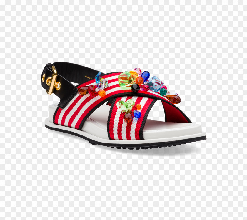 Striped Material Sandal Shoe Cross-training Walking PNG