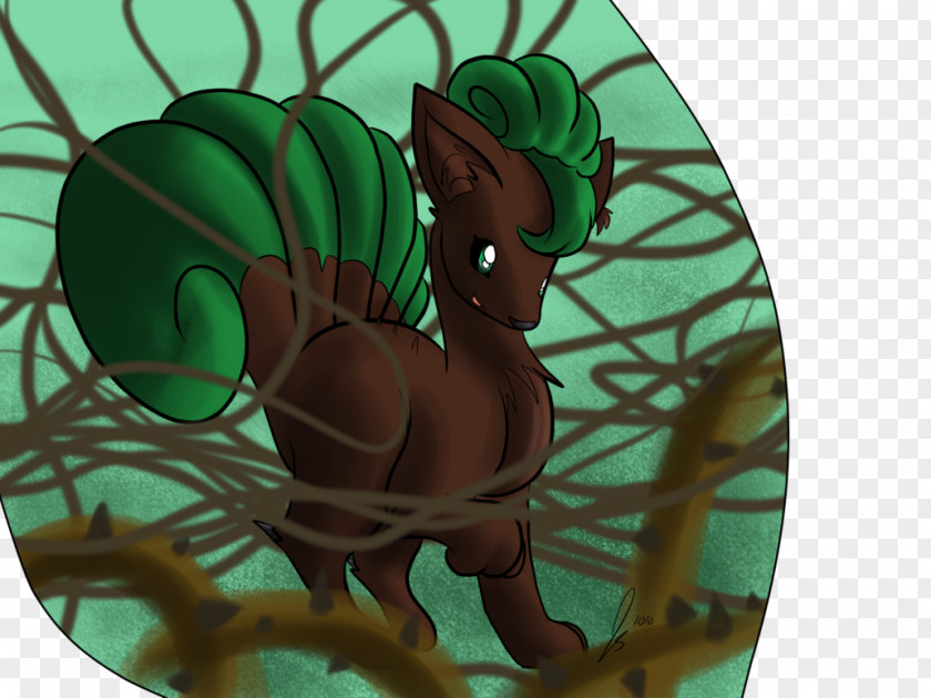 Thorns Cartoon Animal Green Character PNG