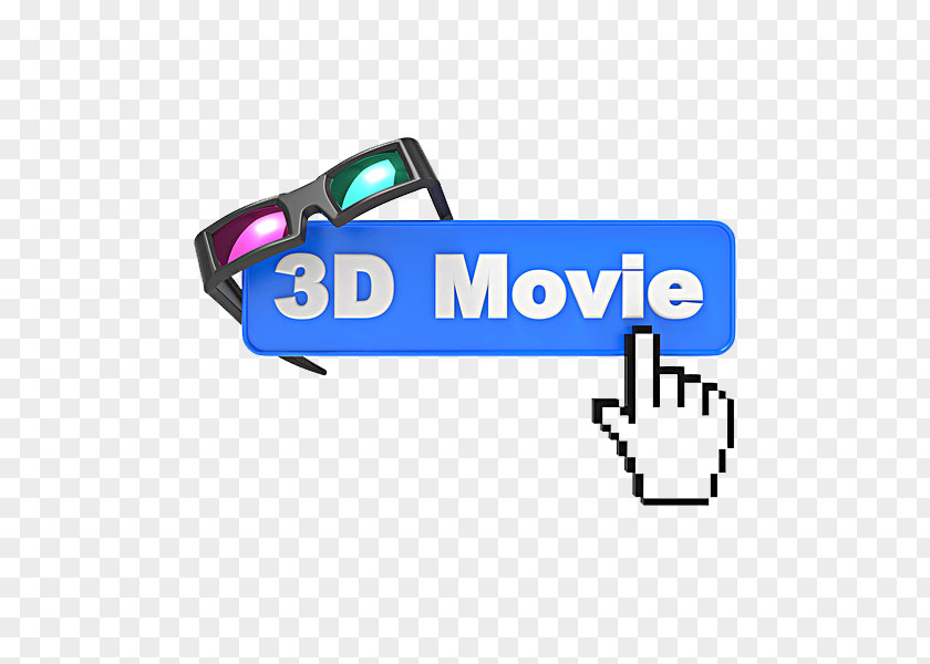 3D Movie Film Anaglyph Glasses Photography Illustration PNG