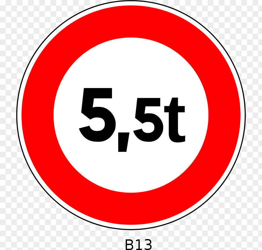 B&m Logo Traffic Sign Vehicle Panonceau De Signalisation Routière En France Panneau D'une Limitation Tonnage PNG