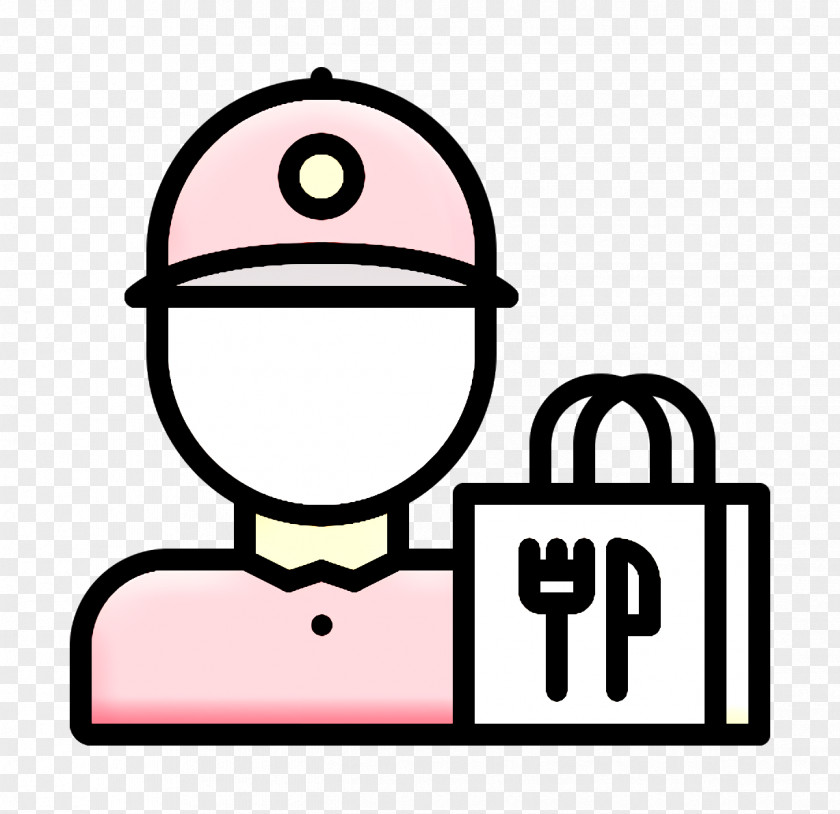 Food Delivery Icon Guy PNG