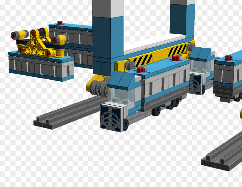 Lego Crane Ideas LEGO 10241 Creator Maersk Line Triple-E Train Gantry Intermodal Container PNG
