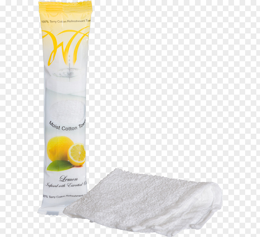 Lemon Smile Hot Towel Cotton Wet Wipe Disposable PNG