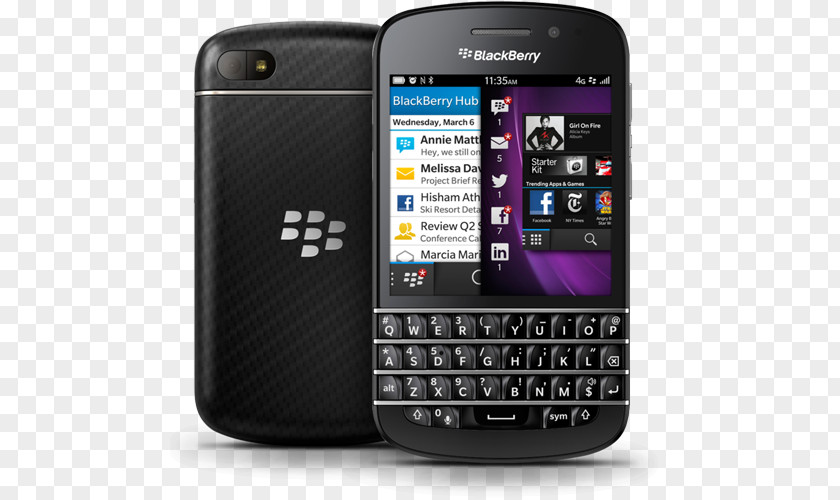 Smartphone BlackBerry Z10 Leap Unlocked PNG