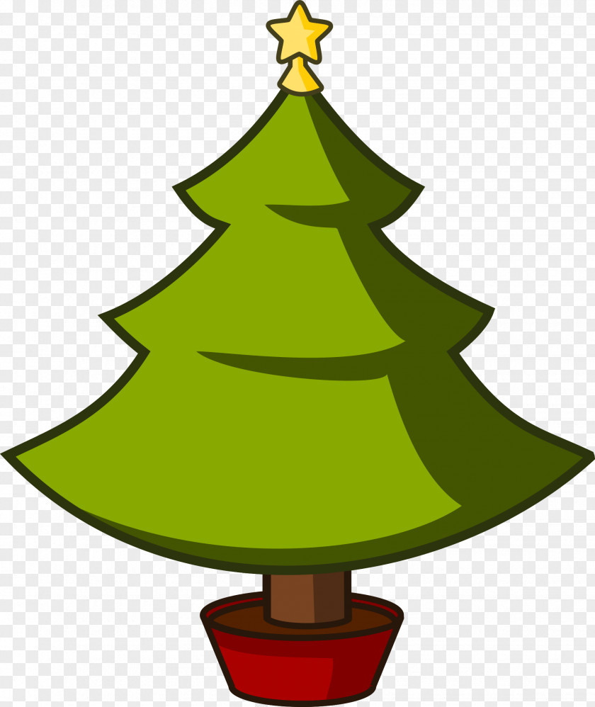 Cartoon Tree Christmas Clip Art PNG
