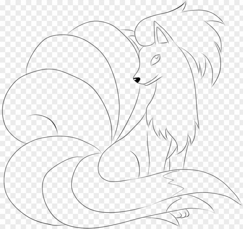 Dog Canidae Line Art Drawing White PNG