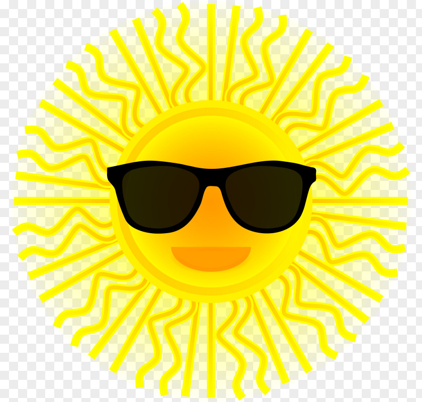Free Vector Sun Sunglasses Content Clip Art PNG