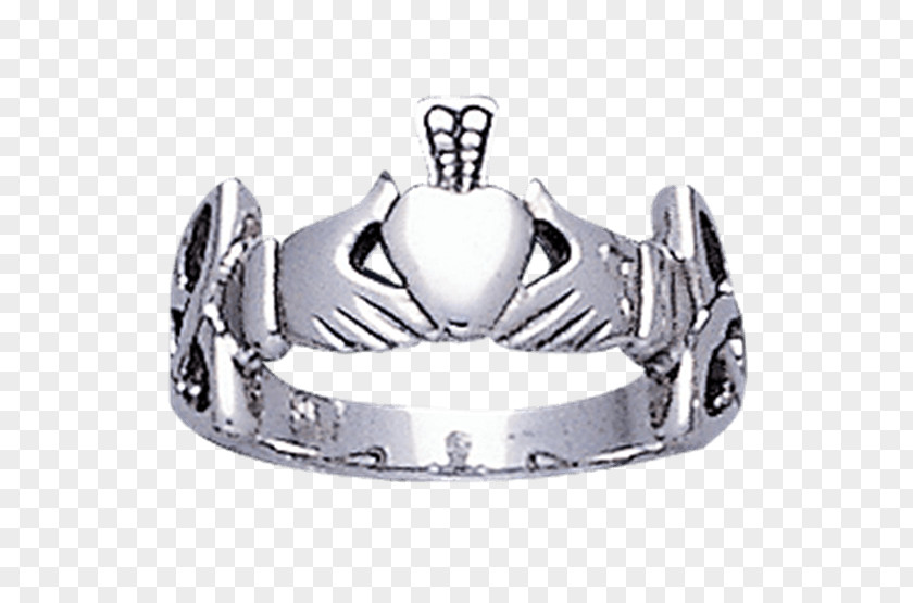 Claddagh Ring Silver Body Jewellery PNG