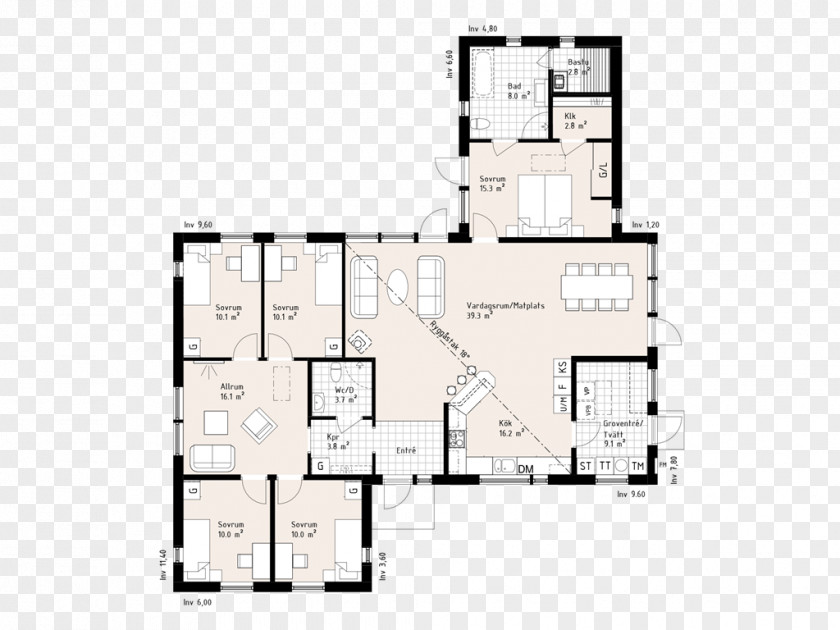 House Floor Plan Myresjöhus AB Square Meter PNG