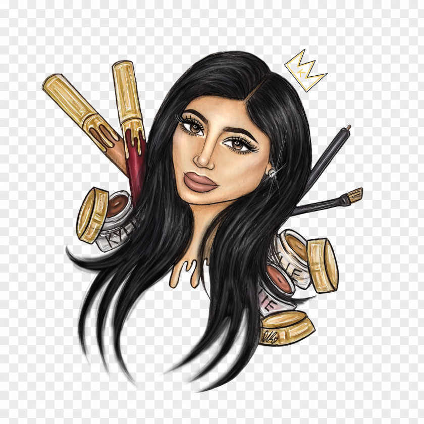 Kylie Jenner Drawing Cosmetics Art PNG