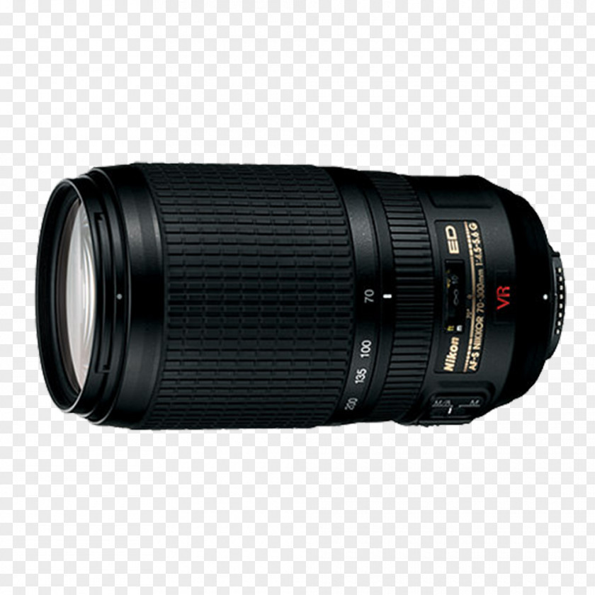 Camera Lens Nikon AF-S DX Nikkor 55-300mm F/4.5-5.6G ED VR 35mm F/1.8G Zoom-Nikkor 70-300mm IF-ED F PNG