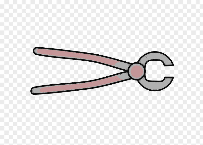 Diagonal Pliers Line Geometry PNG