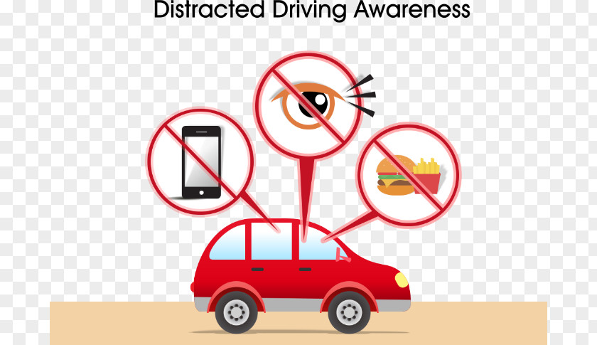 Distracted Driving Car Mobile Phones Traffic Collision PNG