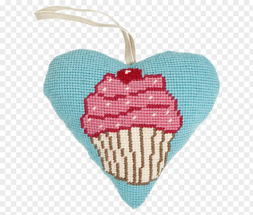 Heart-shaped Ornament Needlepoint Embroidery Tapestry Stitch Hand-Sewing Needles PNG