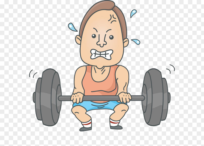 A Barbell Sweating Man Royalty-free Stock Photography Clip Art PNG