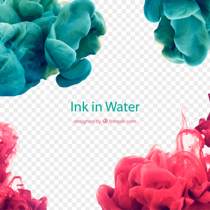 Abstract Ink In Water Background Paper Wallpaper PNG