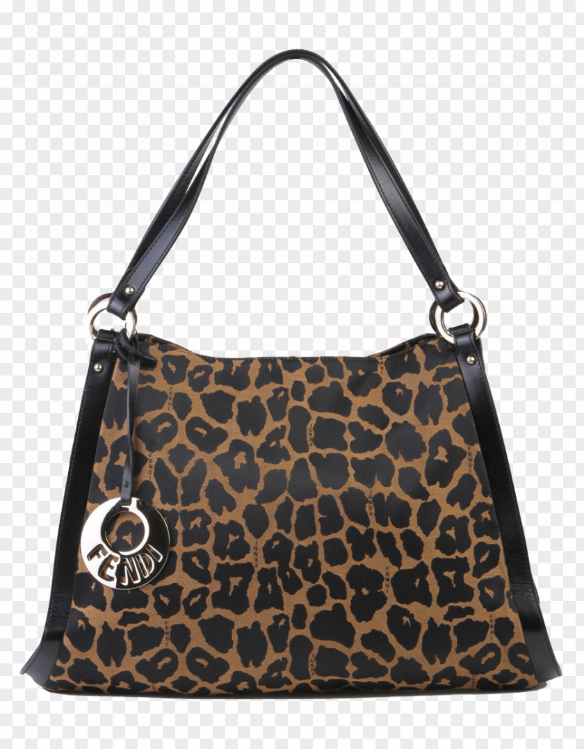 FENDI Fendi Bag Leopard Hobo Tote Handbag PNG