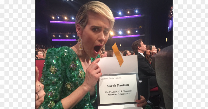 Actor American Horror Story Sarah Paulson 68th Primetime Emmy Awards PNG