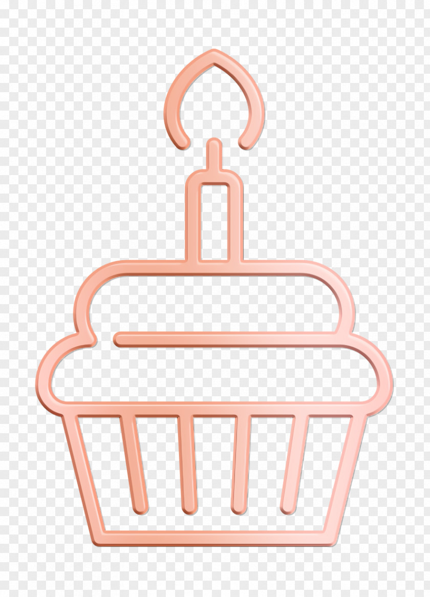 Cupcake Icon Birthday Party Bithday PNG
