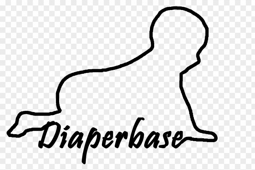 Diaper Carnivora Line Art Cartoon Clip PNG