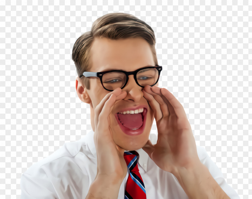 Gesture Mouth Glasses PNG