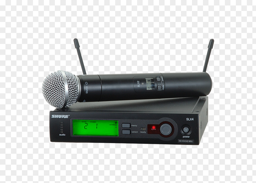 Shure SM58 Wireless Microphone SLX24/SM58 PNG