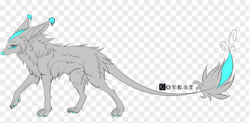 Wolf Furry Line Art Drawing PNG
