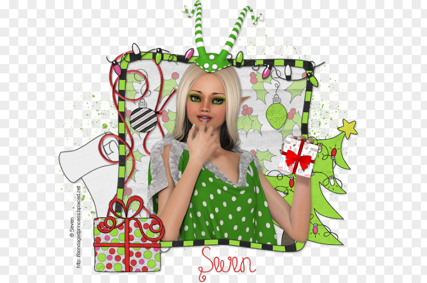 Christmas Elf Ornament Green Character PNG