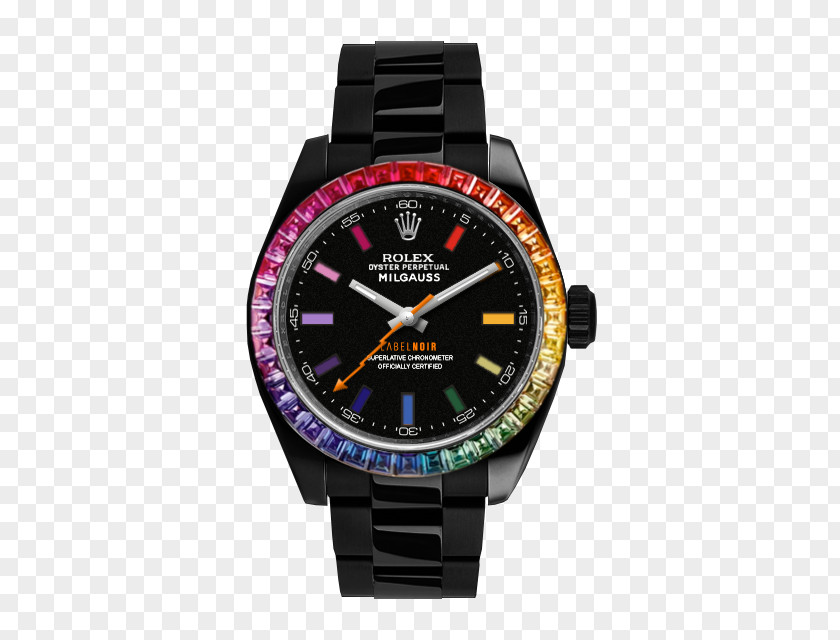 Gradient Color Chronograph Rolex Milgauss Watch Jewellery Armani PNG