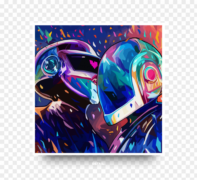 Daft Punk Art Exhibition Gauntlet Gallery Painting PNG