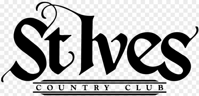 Design Logo St Ives Country Club Saint Drive Font PNG