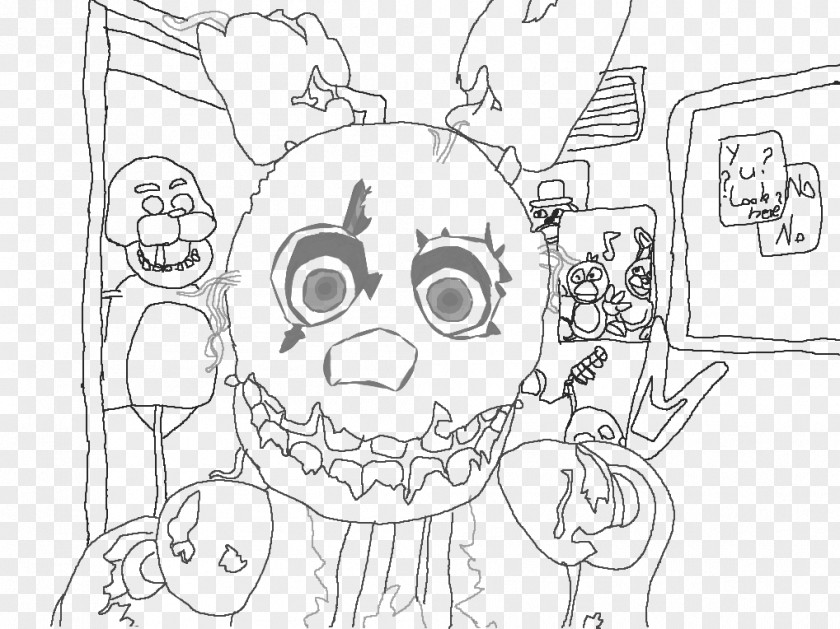 Five Nights At Freddyâ€™s Freddy's 3 2 Freddy's: The Twisted Ones Coloring Book PNG