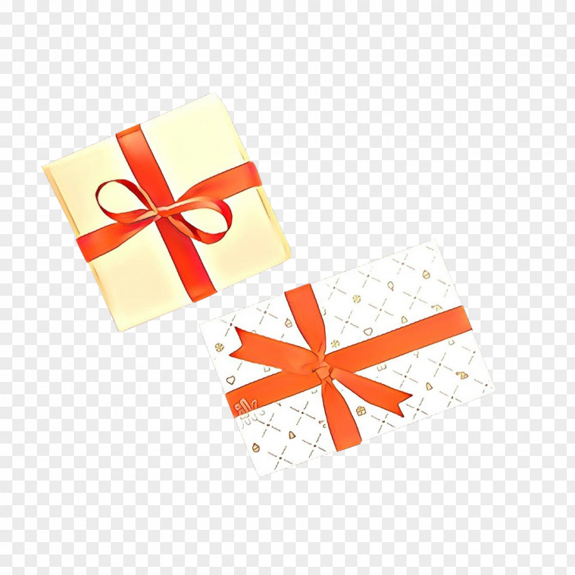 Gift Wrapping Material Property Orange PNG