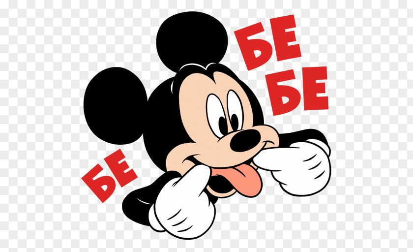 Mickey Mouse Minnie Sticker Telegram The Walt Disney Company PNG