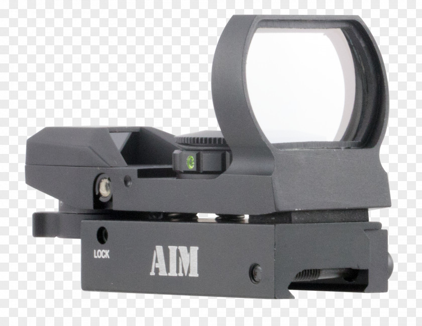 Red Dot Sight Reflector Firearm Gun PNG