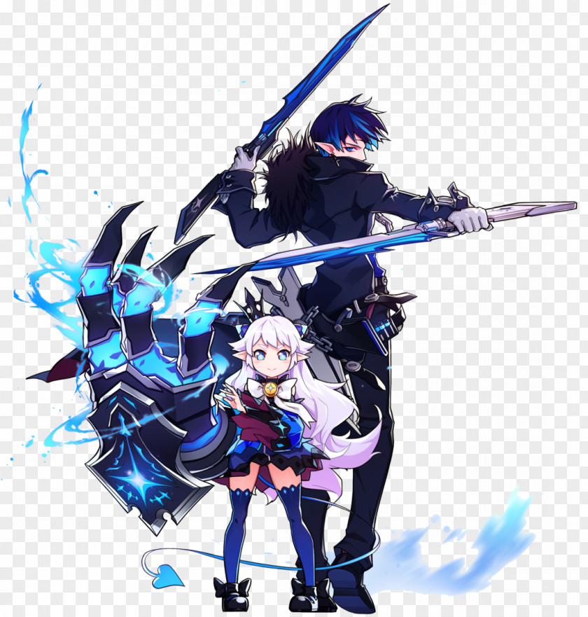 Elsword Player Character Fan Art Versus Environment PNG