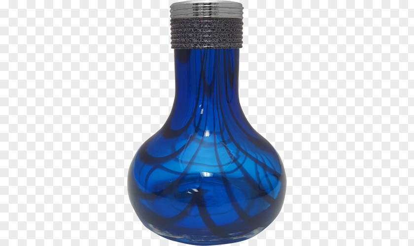 Glass Bottle Cobalt Blue Liquid PNG